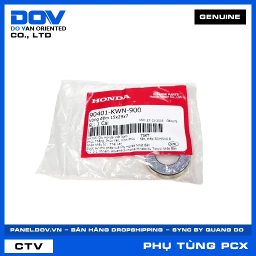 VÒNG ĐỆM 15X29X7 PCX, PCX 125 — 90401KWN900