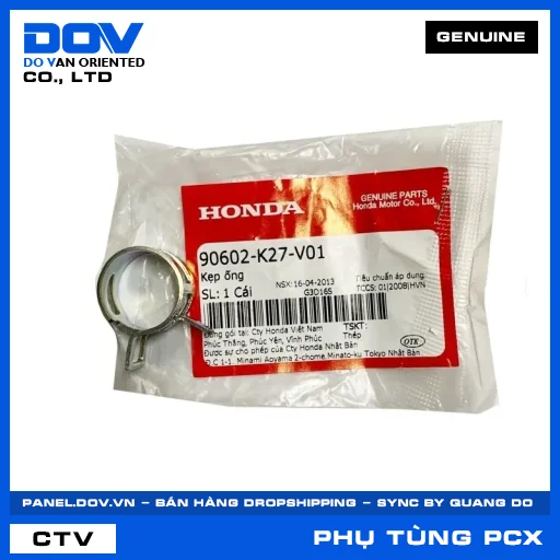 KẸP ỐNG PCX, PCX 125, PCX 125/150, PCX 160 — 90602K27V01
