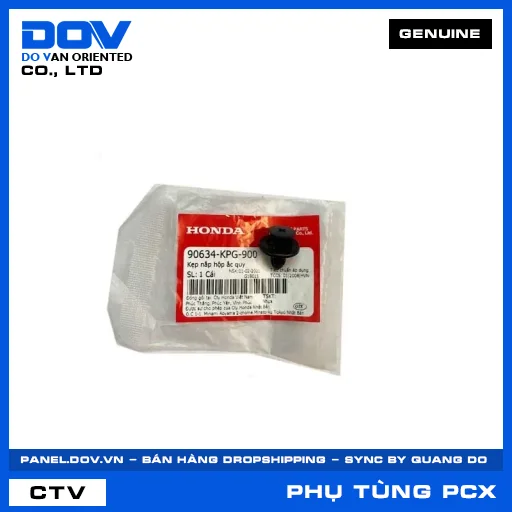 KẸP NẮP HỘP ẮC QUY (bình điện) PCX — 90634KPG900