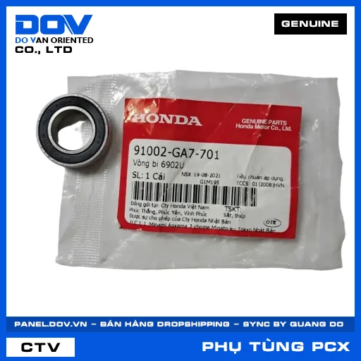 VÒNG BI 6902U PCX, PCX 125, PCX 125/150, PCX 160 — 91002GA7701