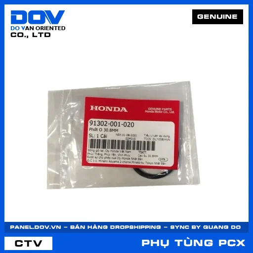 PHỚT O 30.8MM PCX, PCX 125, PCX 125/150 — 91302001020
