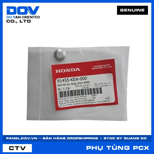 NÚT BỊT BU LÔNG CHÌM 8MM PCX, PCX 125 — 91455KEA000