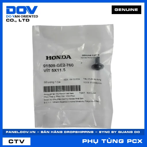VÍT 5X11.5 PCX, PCX 125, PCX 125/150, PCX 160 — 91509GE2760