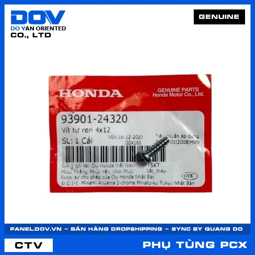 VÍT TỰ REN 4X12 PCX, PCX 125, PCX 125/150, PCX 160 — 9390124320