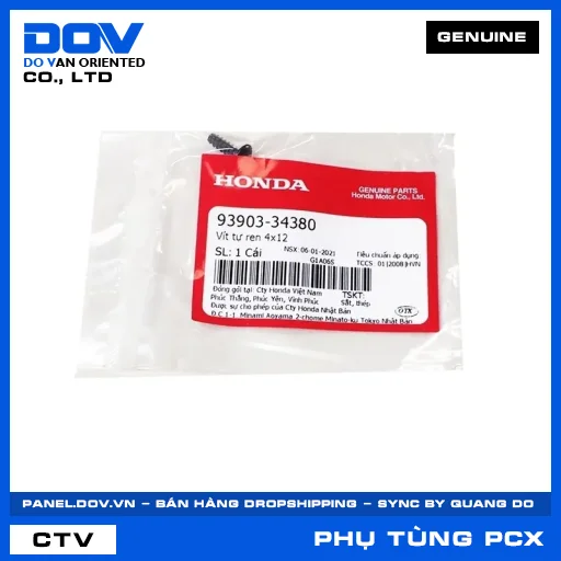 Vít tự ren 4x12 PCX, PCX 125 — 9390334380