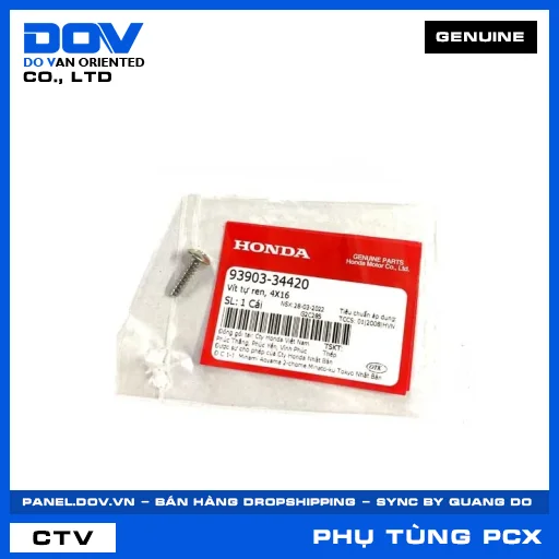 VÍT TỰ REN 4X16 PCX, PCX 125, PCX 125/150, PCX 160 — 9390334420