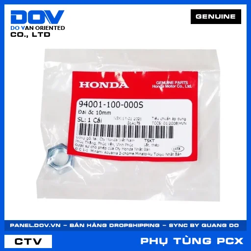 ĐAI ỐC 10MM PCX, PCX 125/150 — 94001100000S