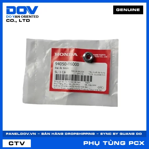 ĐAI ỐC 6MM PCX, PCX 125, PCX 125/150, PCX 160 — 9405006000