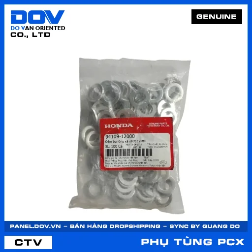 ĐỆM BU LÔNG XẢ NHỚT 12MM PCX, PCX 125, PCX 125/150, PCX 160 — 9410912000