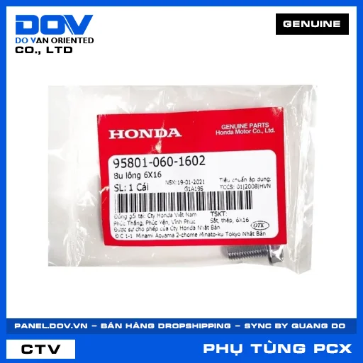 BU LÔNG 6X16 PCX — 958010601602