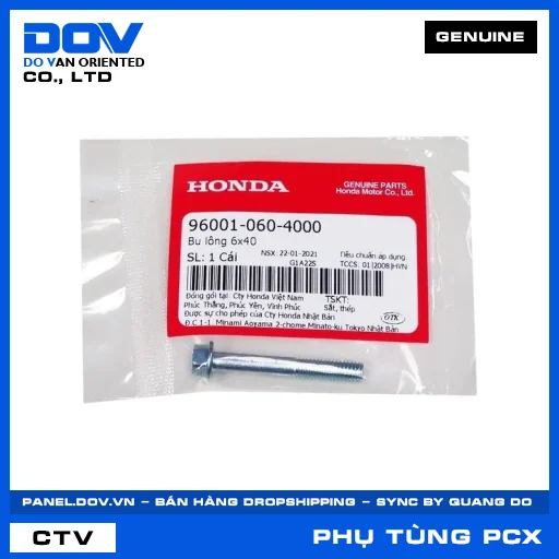 Bu lông 6x40 PCX, PCX 125, PCX 125/150 — 960010604000