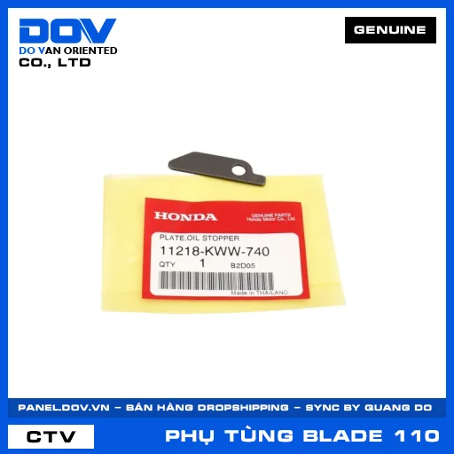 TẤM HÃM PHỚT THÂN MÁY TRÁI BLADE 110 — 11218KWW740
