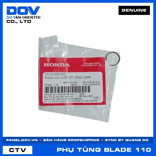 PHANH CÀI CHỐT PÍT TÔNG 13MM BLADE 110 — 13115GN5910