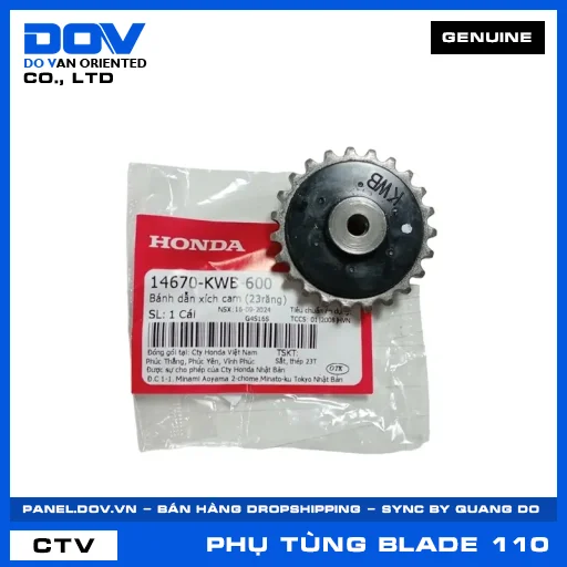 BÁNH DẪN XÍCH CAM (23RĂNG) (sên) BLADE 110 — 14670KWB600