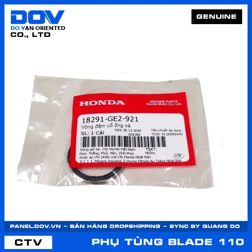 VÒNG ĐỆM CỔ ỐNG XẢ (pô) BLADE 110 — 18291GE2921