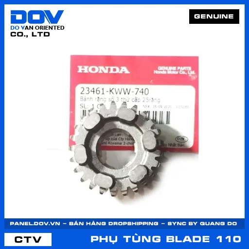 BÁNH RĂNG SỐ 3 THỨ CẤP 25RĂNG BLADE 110 — 23461KWW740