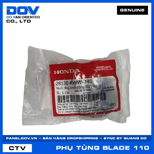 BÁNH RĂNG KHỞI ĐỘNG 55/14RĂNG BLADE 110 — 28130KWW740