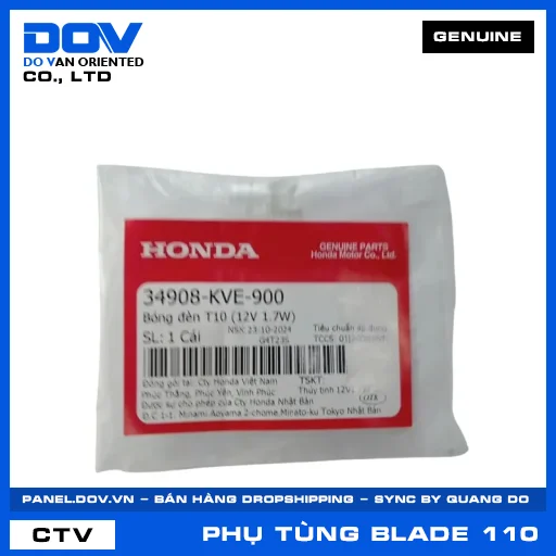 BÓNG ĐÈN T10 (12V 1.7W) BLADE 110 — 34908KVE900