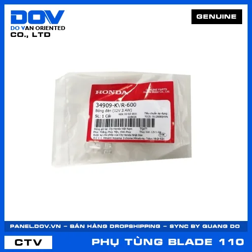 BÓNG ĐÈN (12V 3.4W) BLADE 110 — 34909KVR600