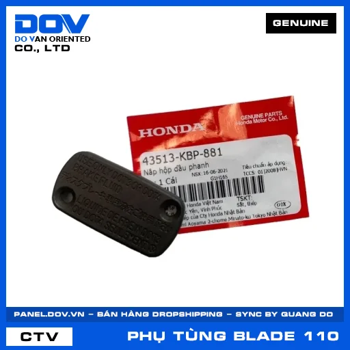 NẮP HỘP DẦU PHANH (thắng) BLADE 110 — 43513KBP881