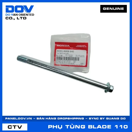 TRỤC BÁNH XE TRƯỚC BLADE 110 — 44301KWW640