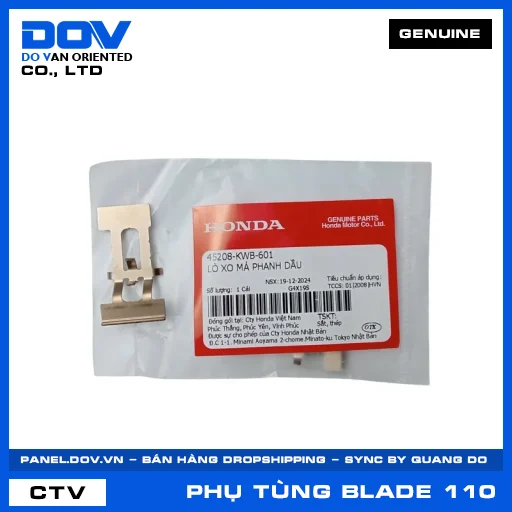 LÒ XO MÁ PHANH DẦU (bố thắng) BLADE 110 — 45208KWB601