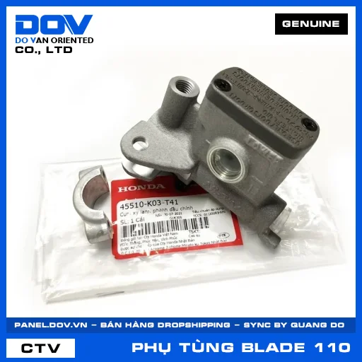 CỤM XY LANH PHANH DẦU CHÍNH (thắng) BLADE 110 — 45510K03T41