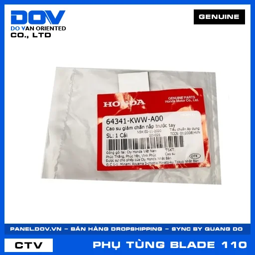 CAO SU GIẢM CHẤN NẮP TRƯỚC TAY BLADE 110 — 64341KWWA00