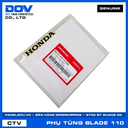 TEM CHỮ HONDA 75MM BLADE 110 — 86101K57V10ZB