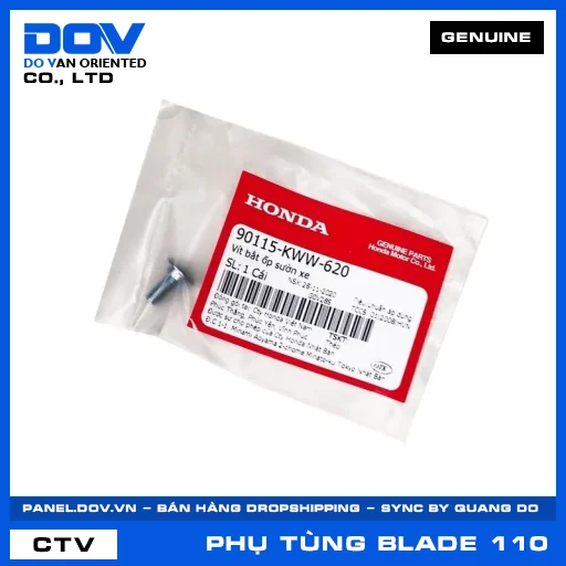 VÍT BẮT ỐP SƯỜN XE BLADE 110 — 90115KWW620