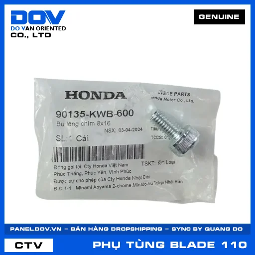 BU LÔNG CHÌM 8X16 BLADE 110 — 90135KWB600