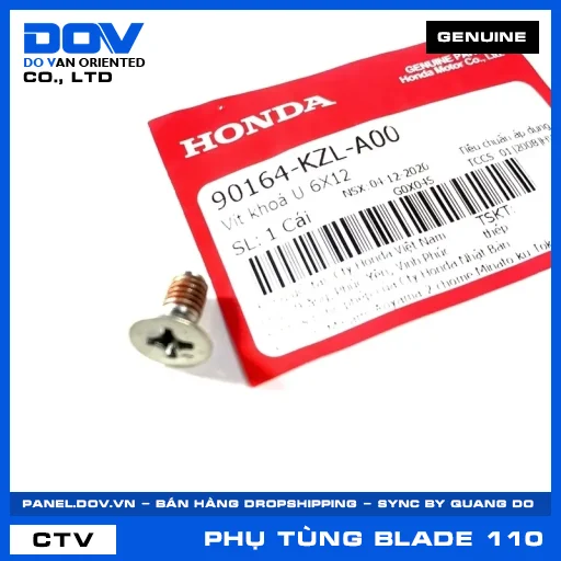 VÍT KHOÁ U 6X12 BLADE 110 — 90164KZLA00