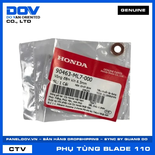 VÒNG ĐỆM KÍN 6.5MM BLADE 110 — 90463ML7000