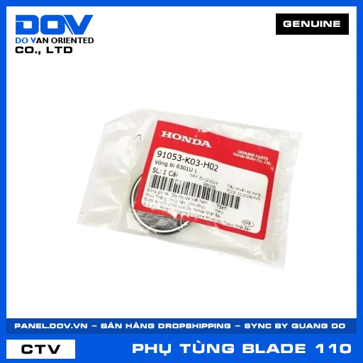 VÒNG BI 6301UL (1 MẶT CHẮN BỤI) BLADE 110 — 91053K03H02