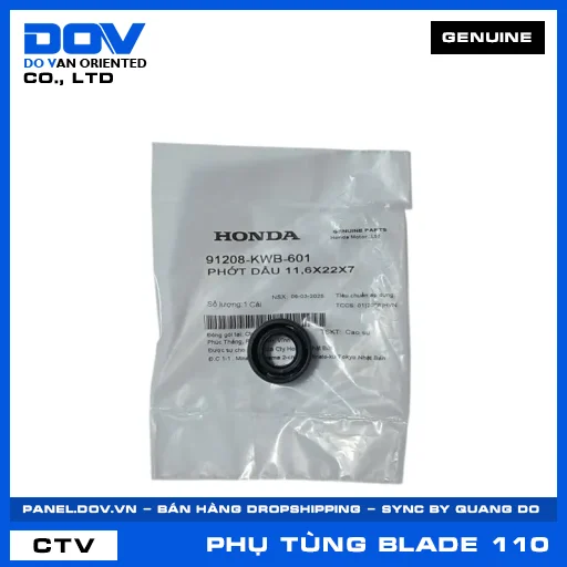 PHỚT DẦU 11,6X22X7 BLADE 110 — 91208KWB601