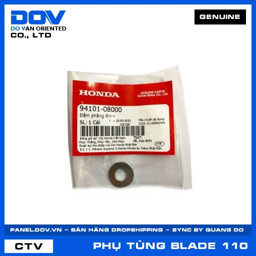 ĐỆM PHẲNG 8MM BLADE 110 — 9410108000