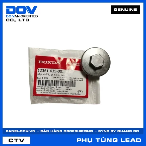 NẮP LỖ ĐIỀU CHỈNH XU PÁP LEAD 110 — 12361035001