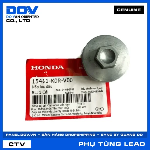 NẮP LỌC DẦU (lọc nhớt) LEAD 125 — 15411K0RV00
