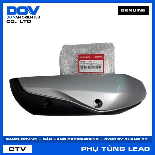 TẤM CÁCH NHIỆT ỐNG XẢ *NH411M* (pô) LEAD 125 — 18318K12V00ZA