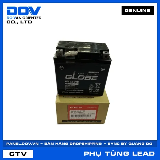 BÌNH ẮC QUY WTZ6VIS (bình điện) LEAD 125 — 31500K66V04