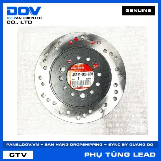 ĐĨA PHANH TRƯỚC TRÁI (đĩa thắng) LEAD 110 — 45351GCCB50