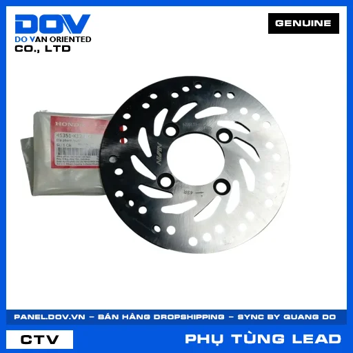 ĐĨA PHANH TRƯỚC (đĩa thắng) LEAD 125 — 45351K12900