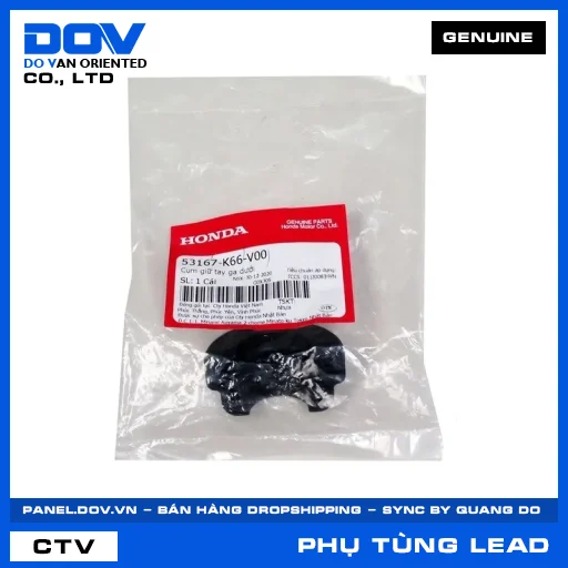 CỤM GIỮ TAY GA DƯỚI LEAD 125 — 53167K66V00
