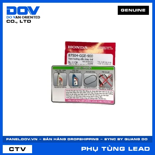 TEM HƯỚNG DẪN THAY THẾ LEAD 125 — 87504GGE900
