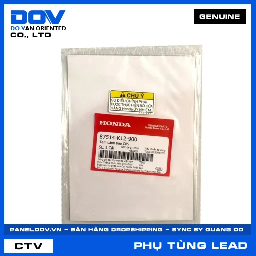 TEM CẢNH BÁO CBS LEAD 125 — 87514K12900