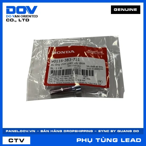 BU LÔNG CHÌM GIẢM XÓC 8MM (phuộc) LEAD 110, LEAD 125 — 90116383721