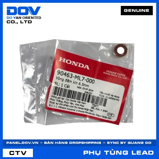 VÒNG ĐỆM KÍN 6.5MM LEAD 125 — 90463ML7000