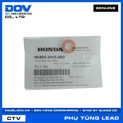 VÒNG ĐỆM DẦU 8MM LEAD 125 — 90495MN5000
