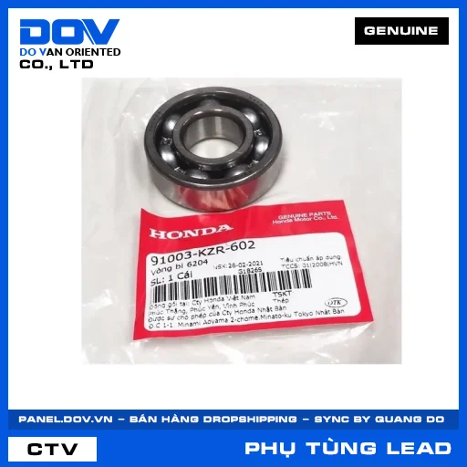 VÒNG BI 6204 LEAD 125 — 91003KZR602
