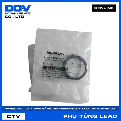 PHỚT DẦU 34X41X4 MÁ PULY LEAD 125 — 91211K97T01